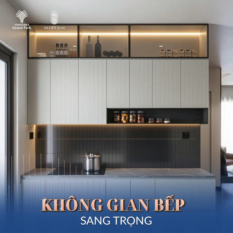 Không gian bếp sang trọng